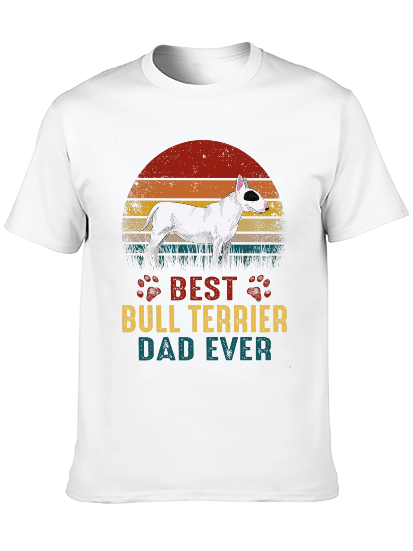Best Bull Terrier Dad Ever Graphic T-Shirt