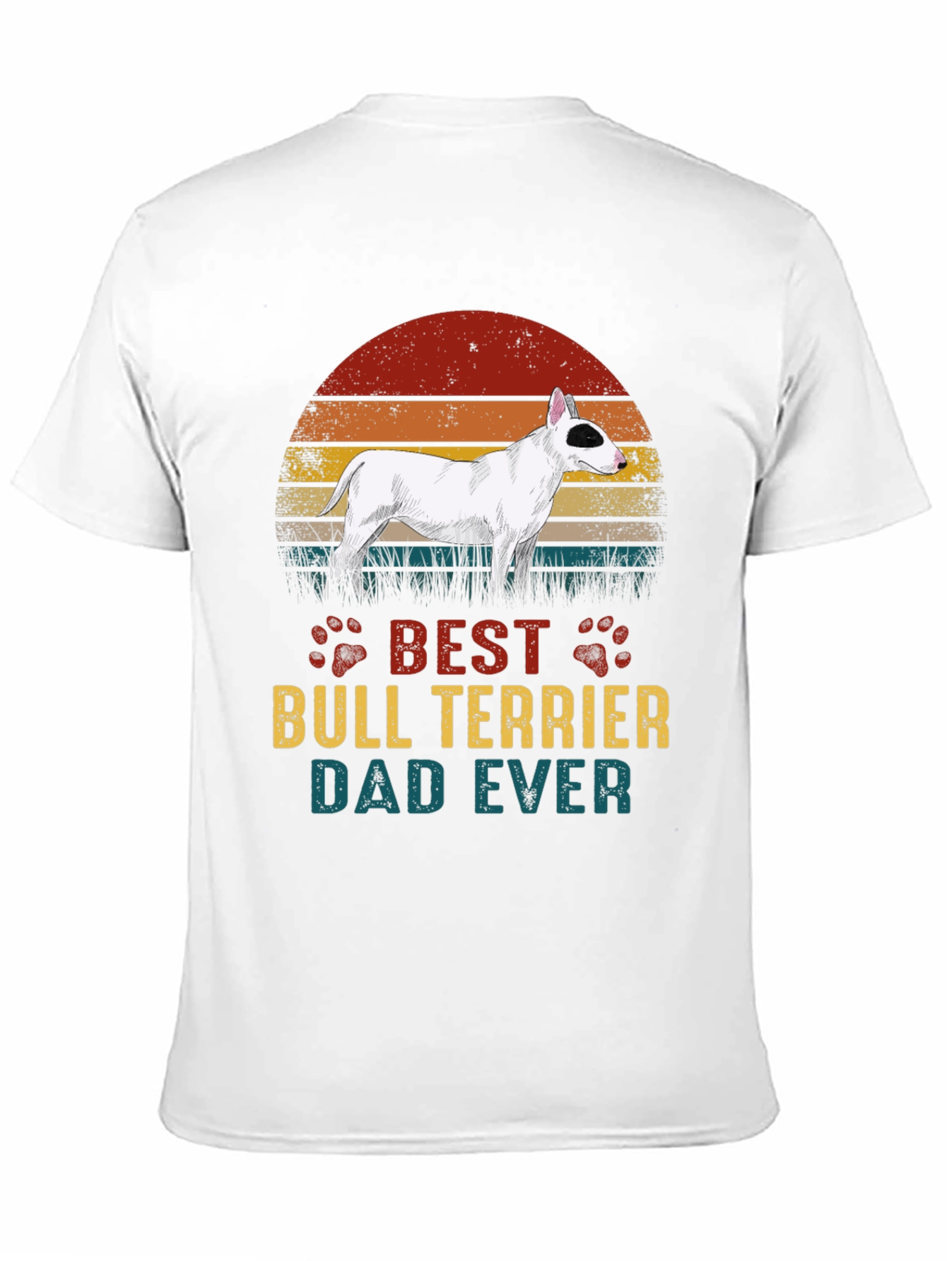 Best Bull Terrier Dad Ever Graphic T-Shirt