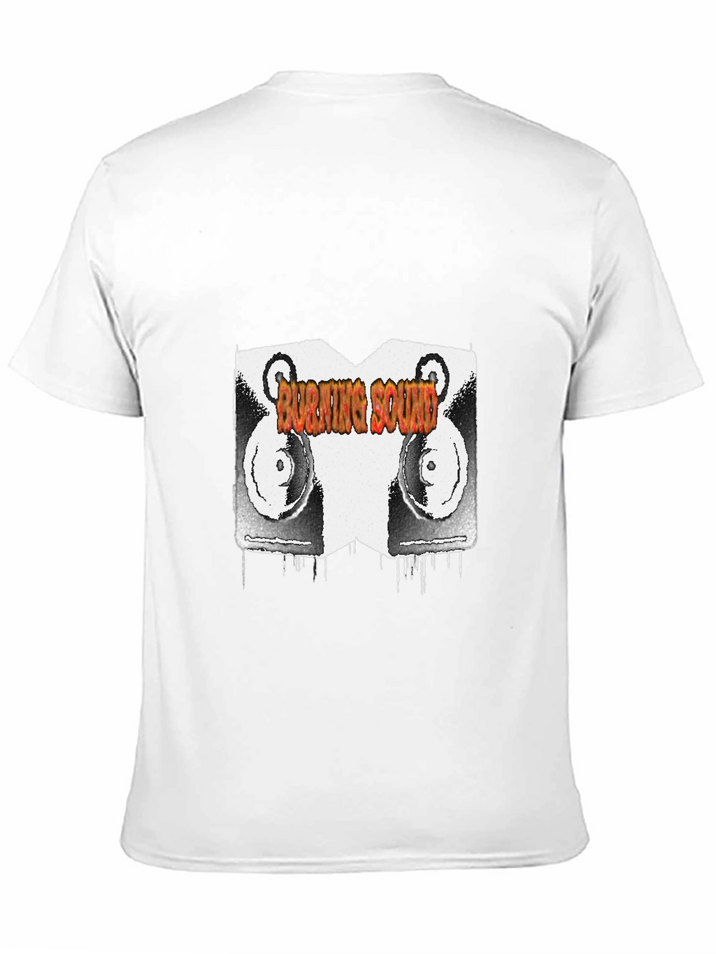 Burning Sound Graphic Black T-Shirt