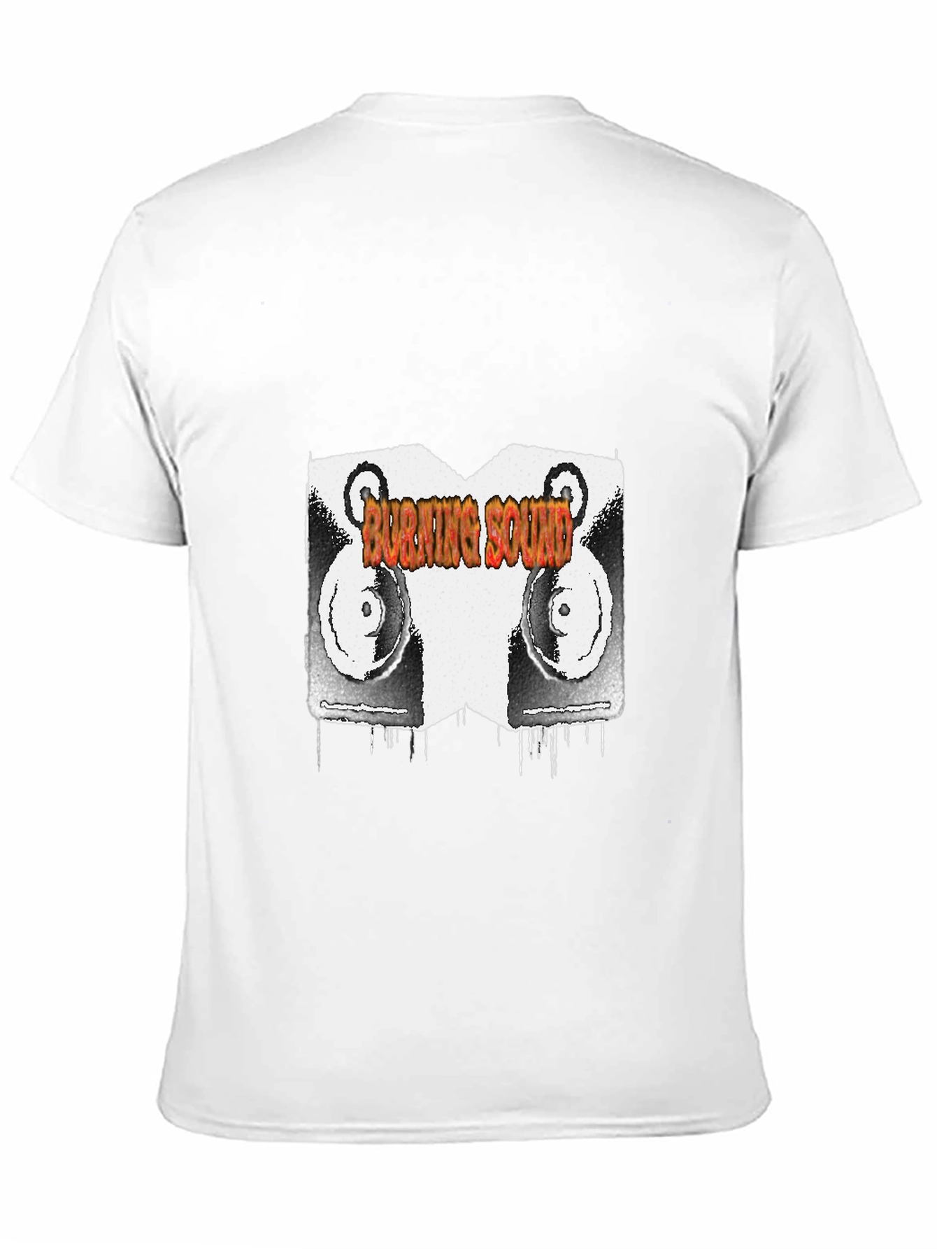 Burning Sound Graphic Black T-Shirt