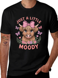 Moody Highland Cow Graphic Tee