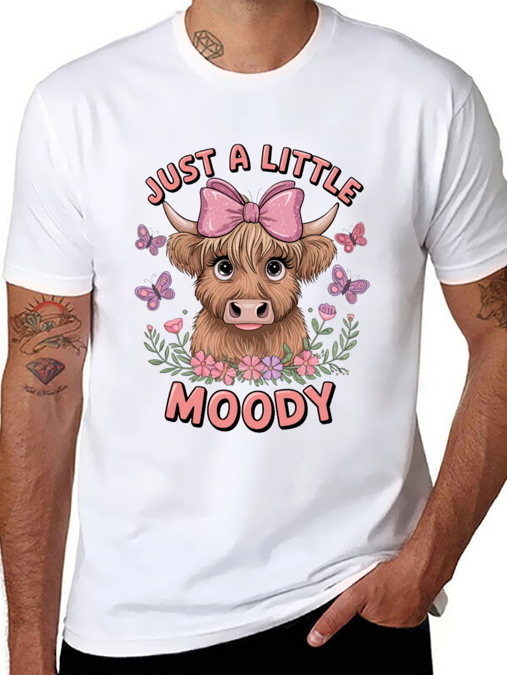 Moody Highland Cow Graphic Tee