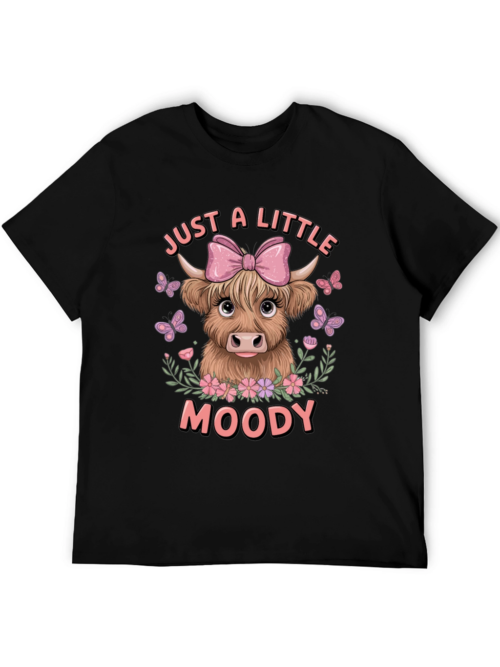 Moody Highland Cow Graphic Tee