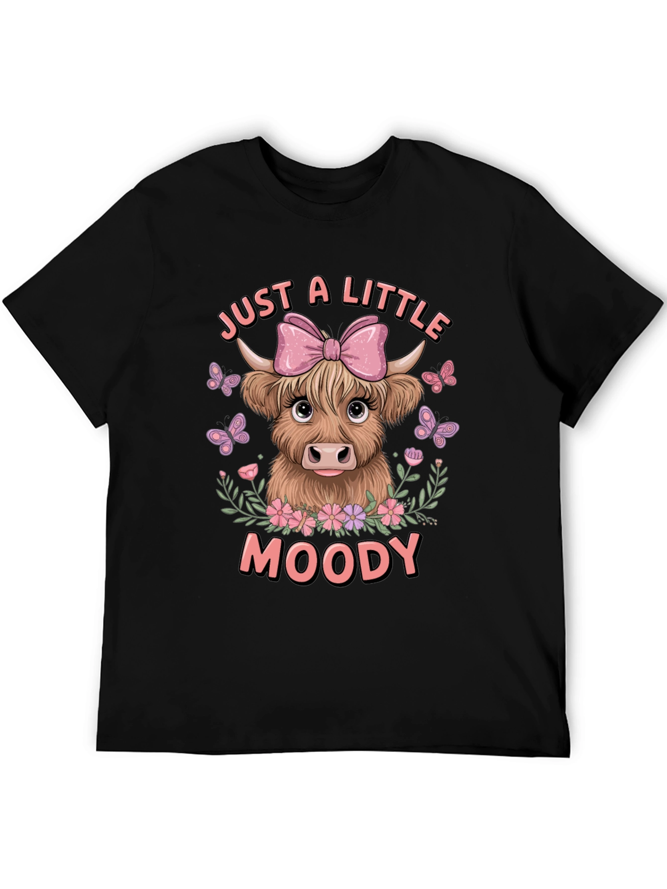 Moody Highland Cow Graphic Tee