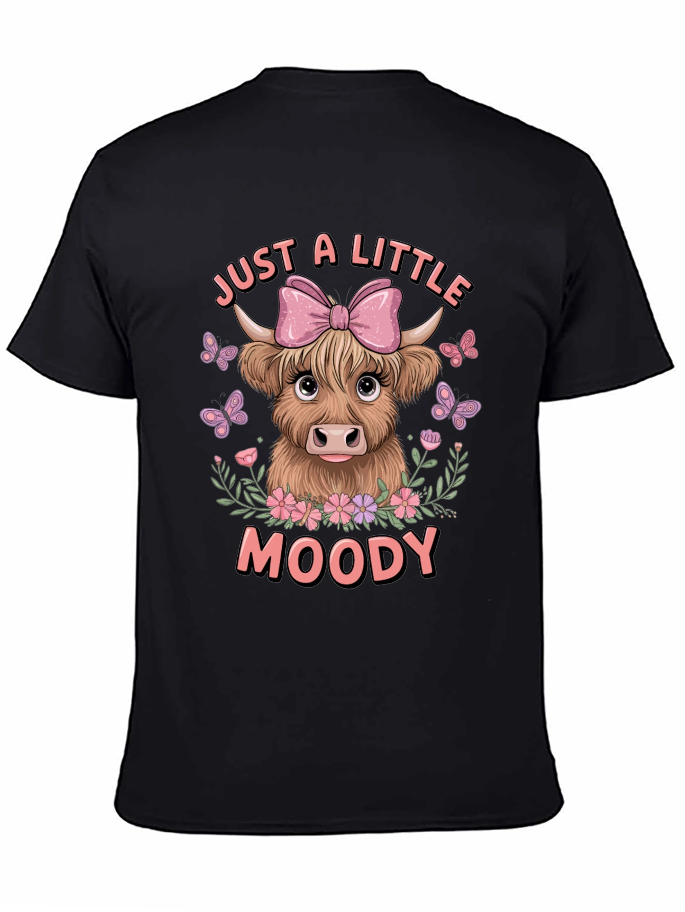 Moody Highland Cow Graphic Tee