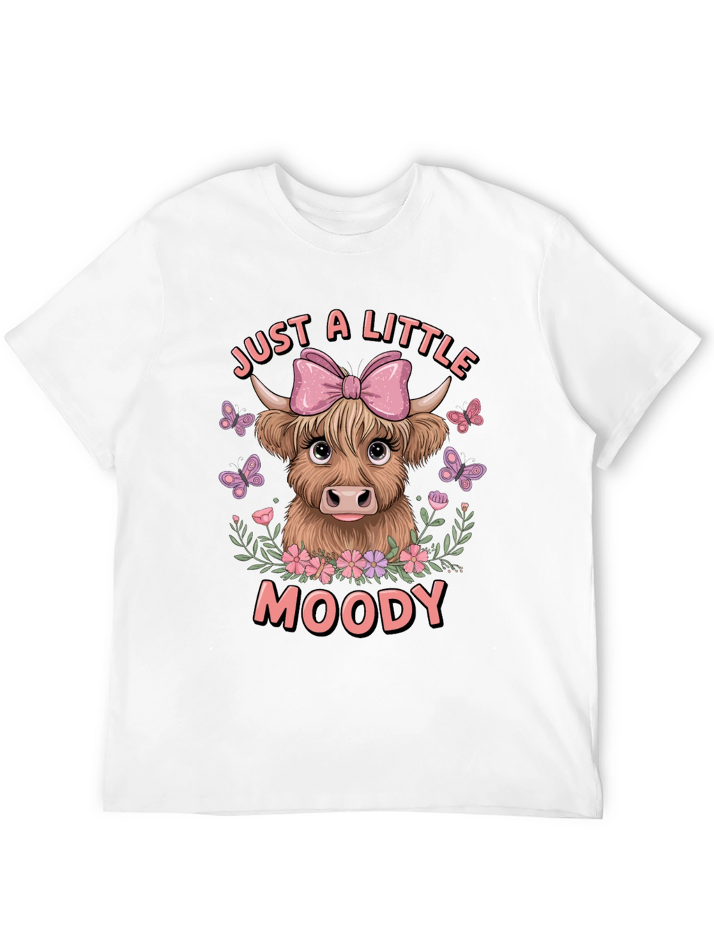 Moody Highland Cow Graphic Tee