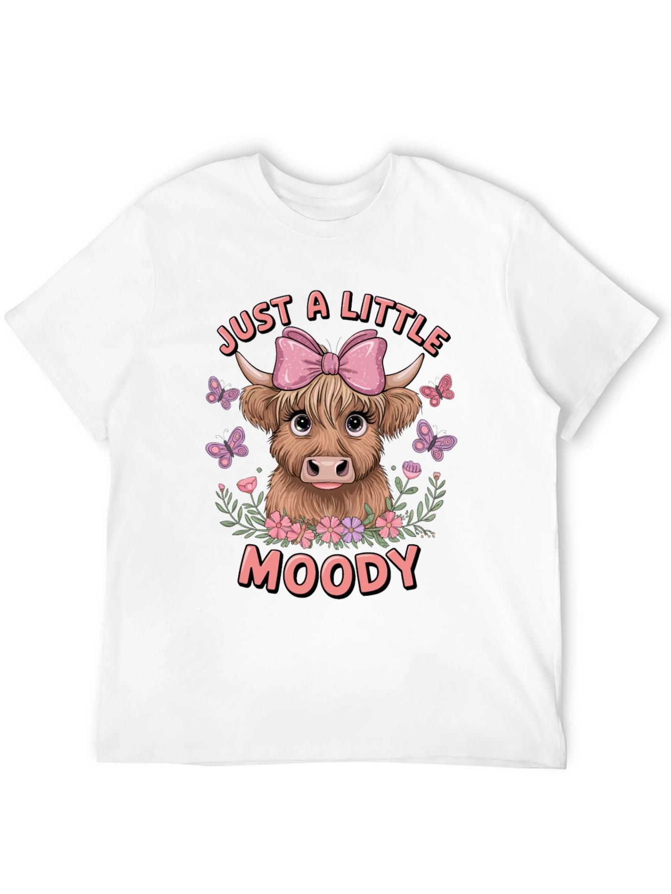 Moody Highland Cow Graphic Tee