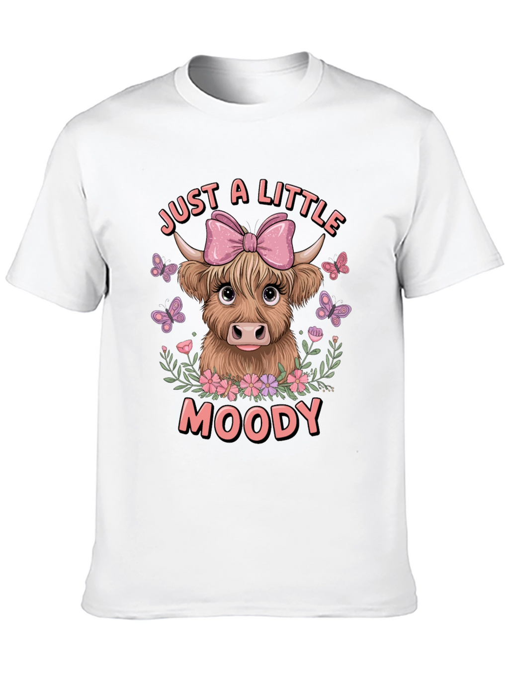 Moody Highland Cow Graphic Tee