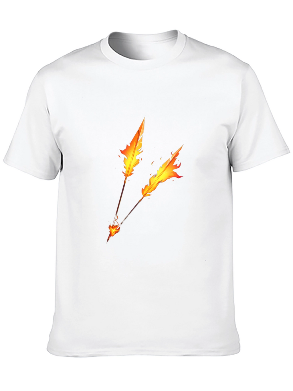 Fiery Arrow Graphic T-Shirt - Black Cotton Tee