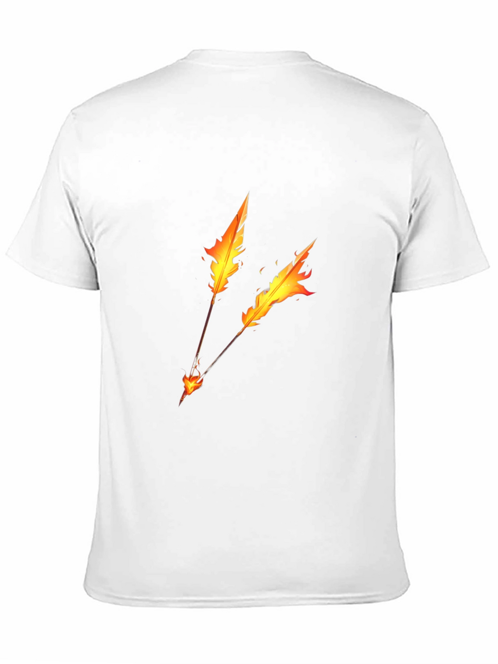 Fiery Arrow Graphic T-Shirt - Black Cotton Tee