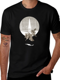 Angels & Obelisk Graphic Tee - Black