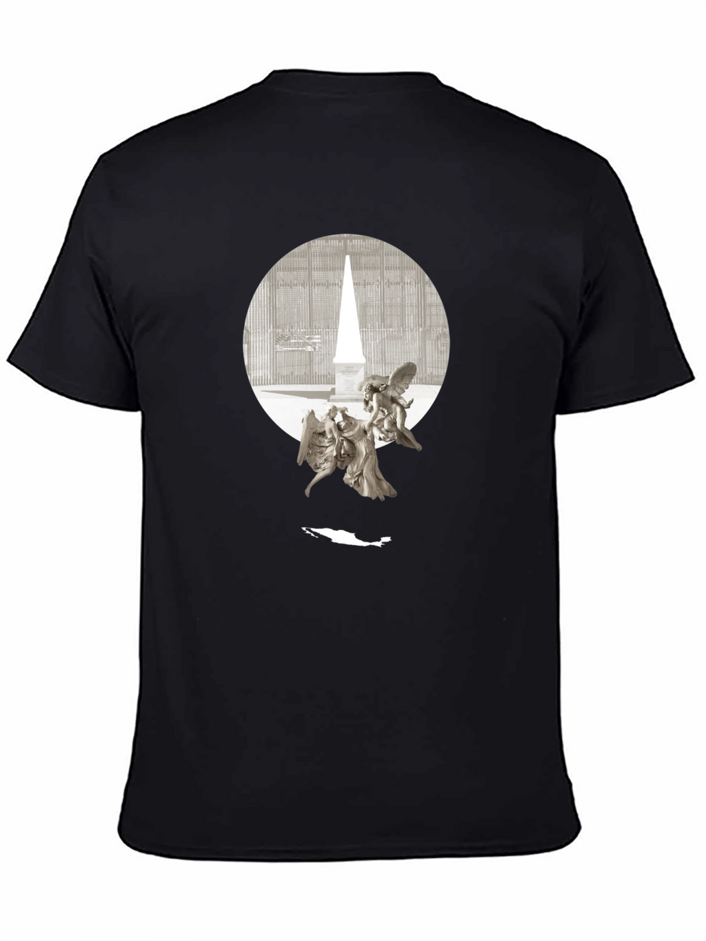 Angels & Obelisk Graphic Tee - Black
