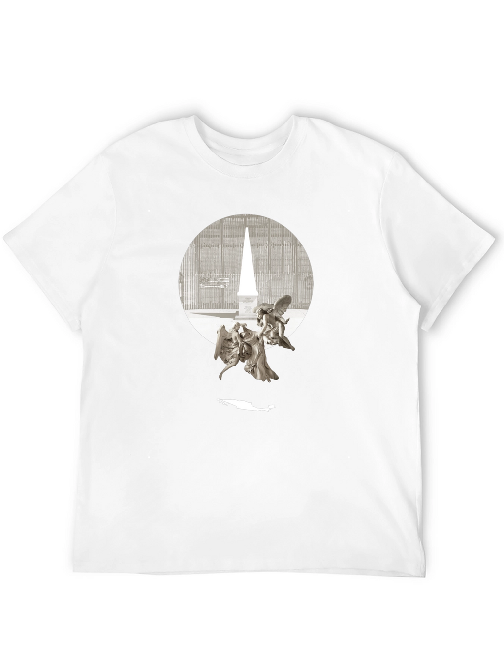 Angels & Obelisk Graphic Tee - Black
