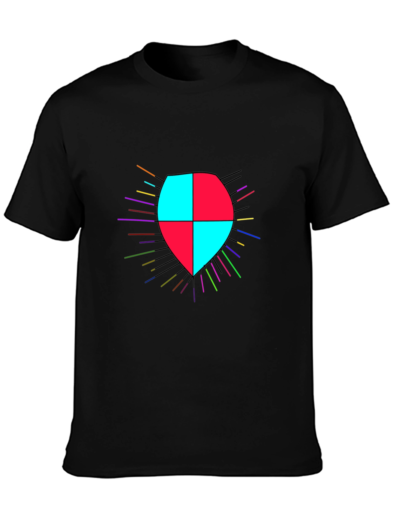 Shield Graphic Black T-Shirt