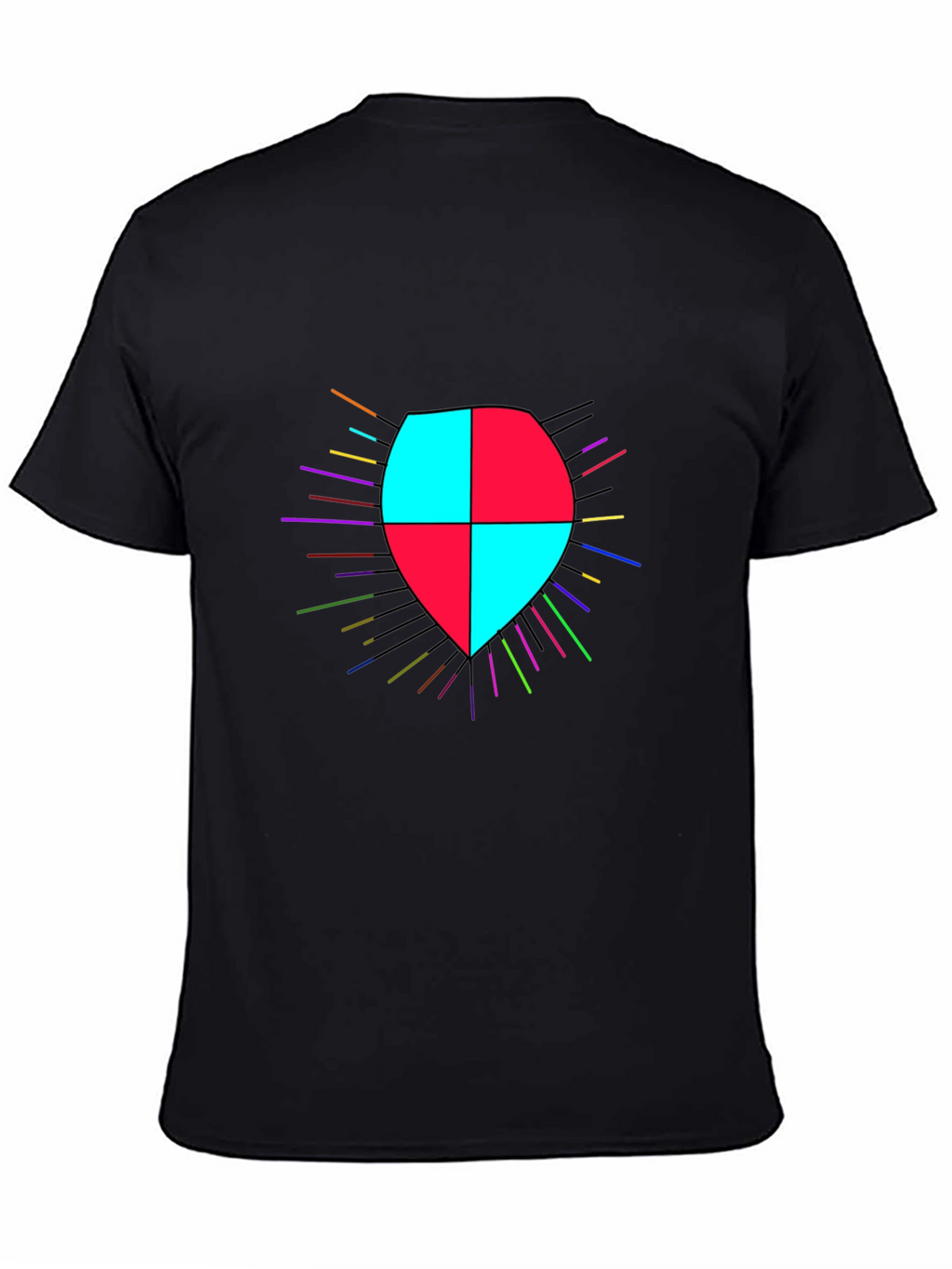 Shield Graphic Black T-Shirt