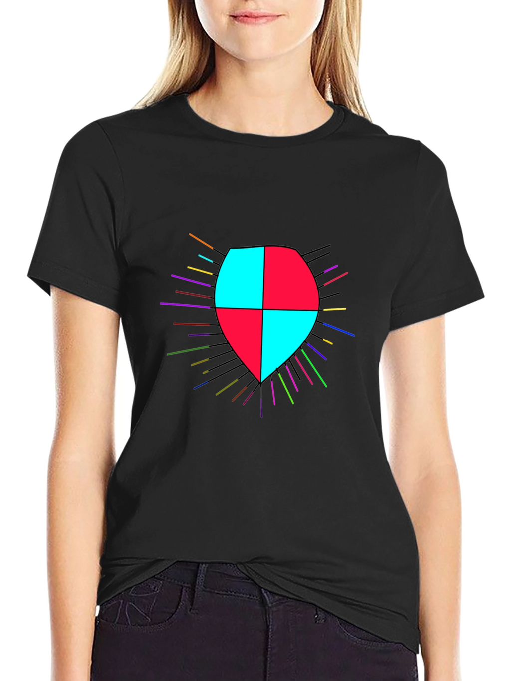 Shield Graphic Black T-Shirt