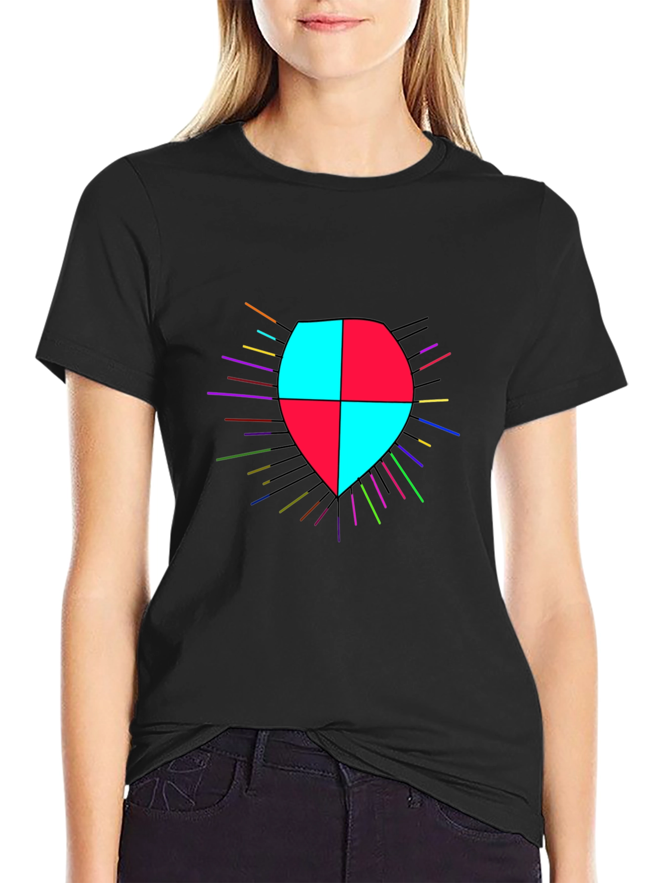 Shield Graphic Black T-Shirt