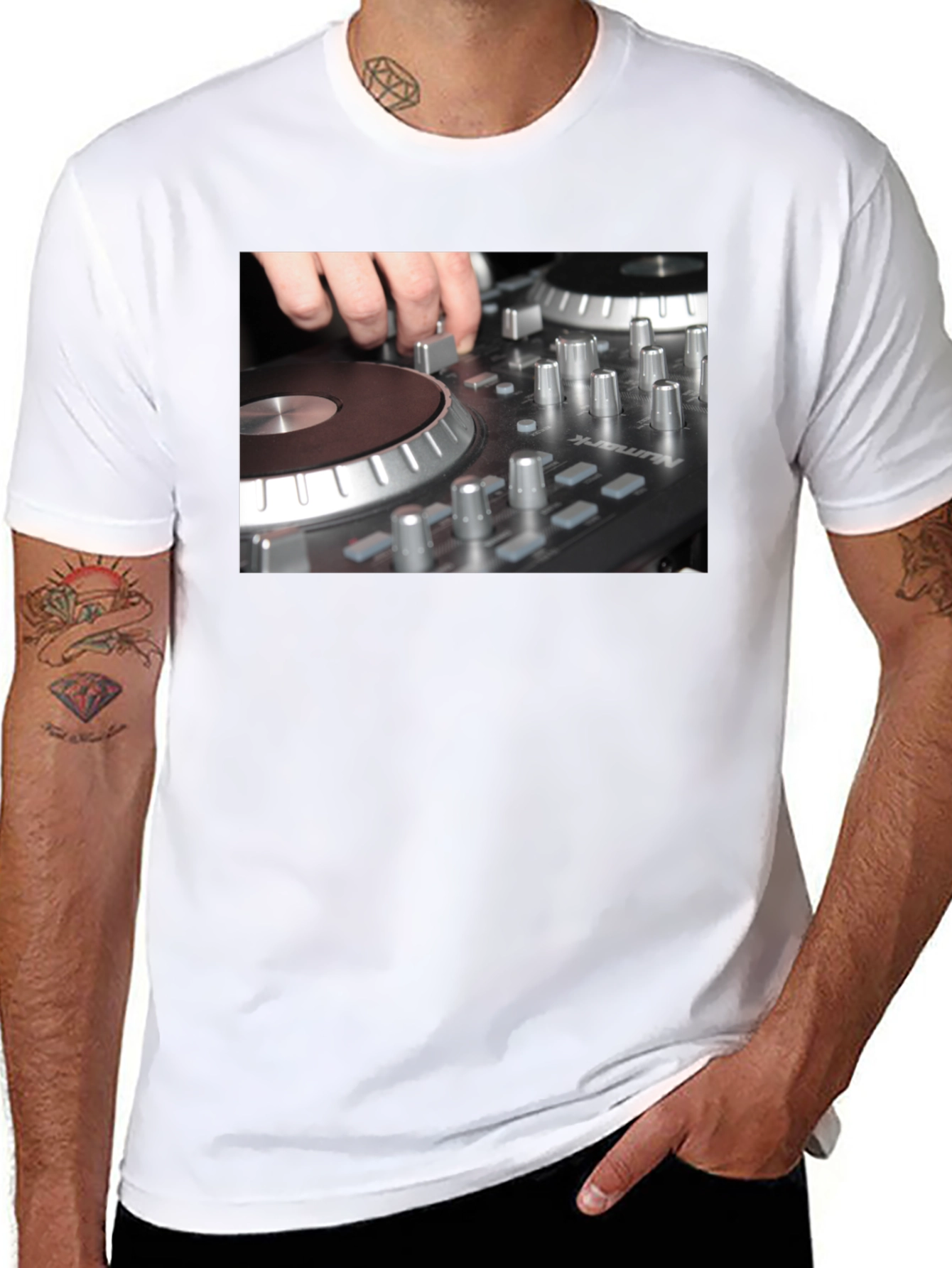 DJ Mixer Graphic T-Shirt - Music Lover Tee