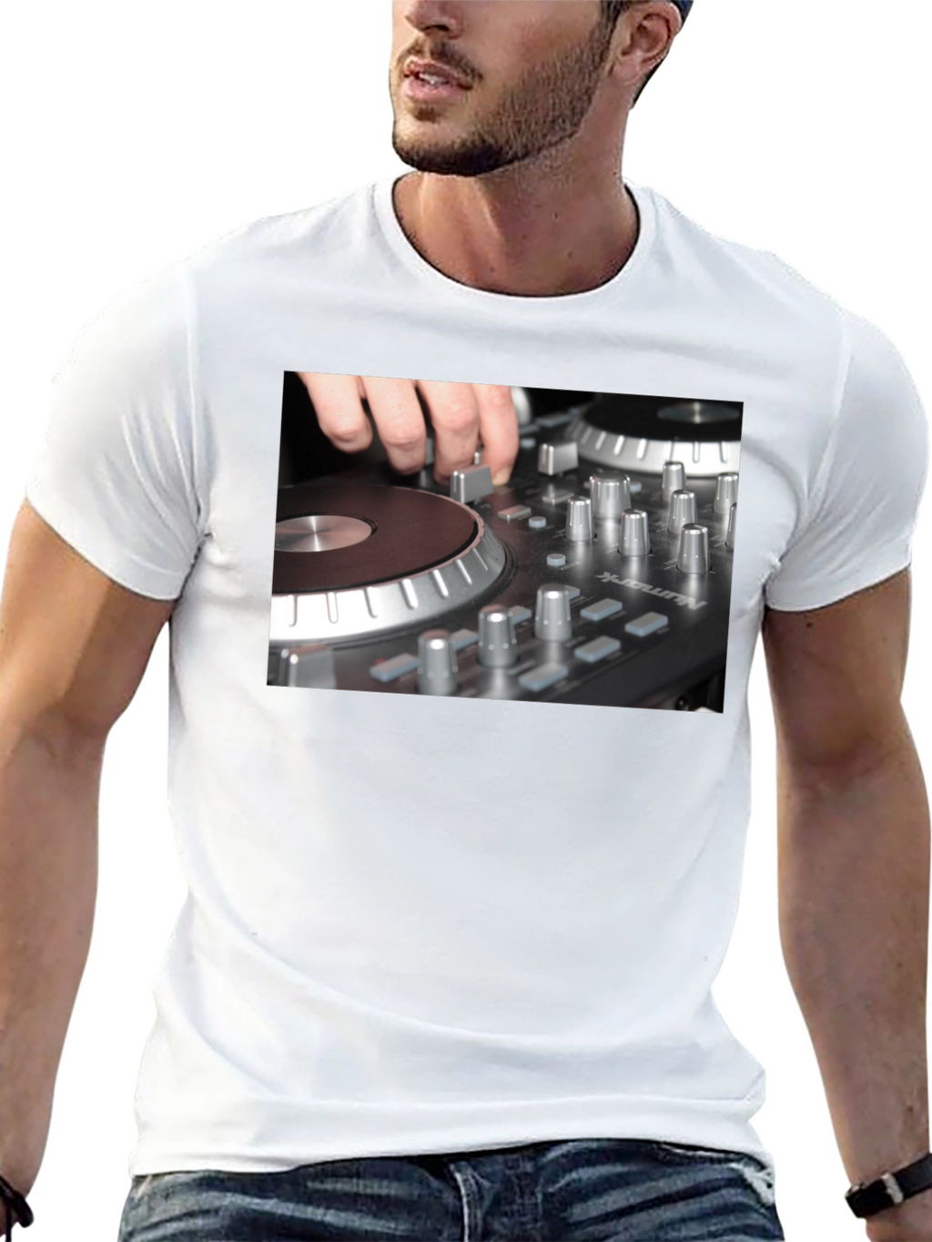 DJ Mixer Graphic T-Shirt - Music Lover Tee