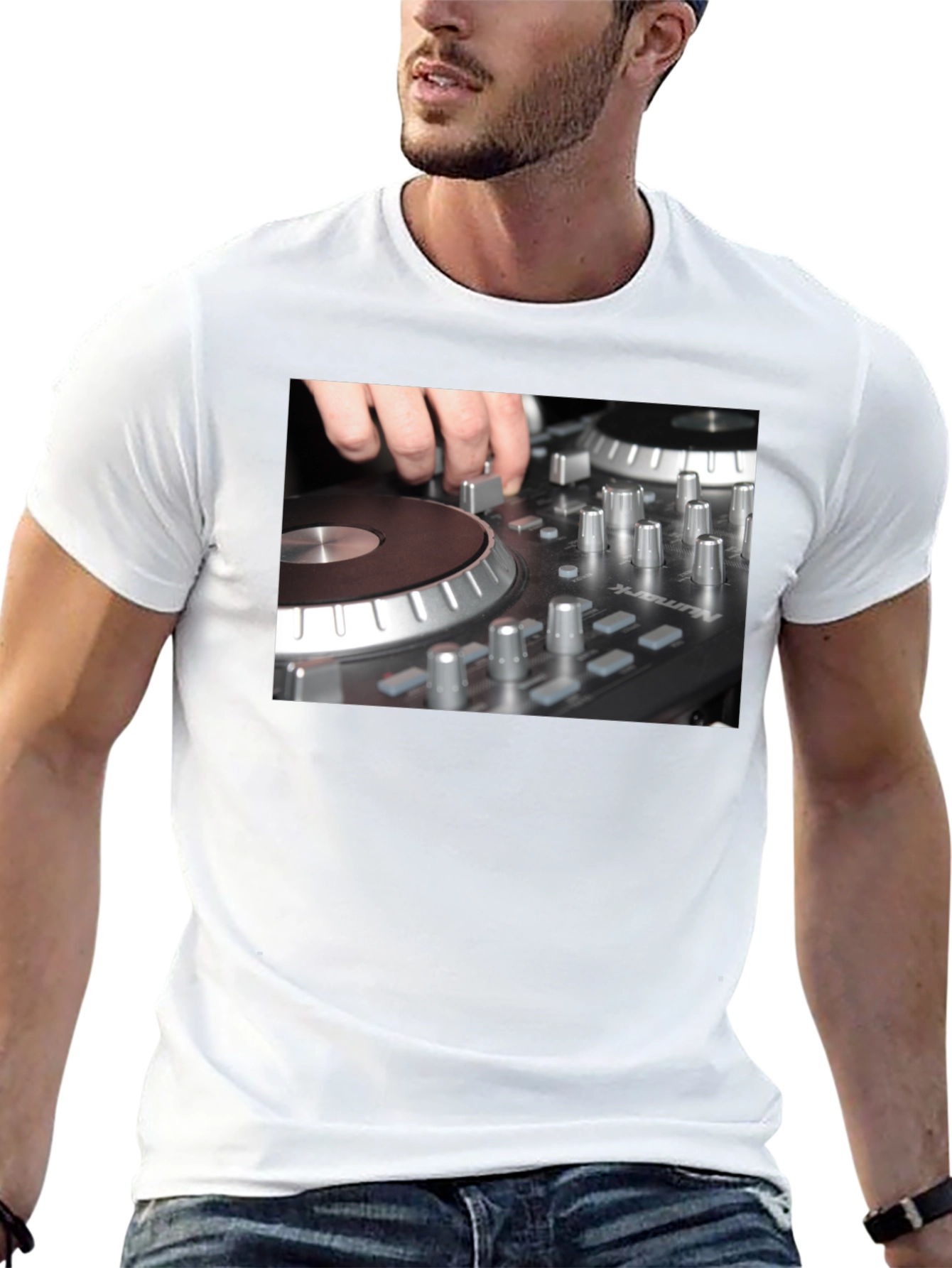 DJ Mixer Graphic T-Shirt - Music Lover Tee