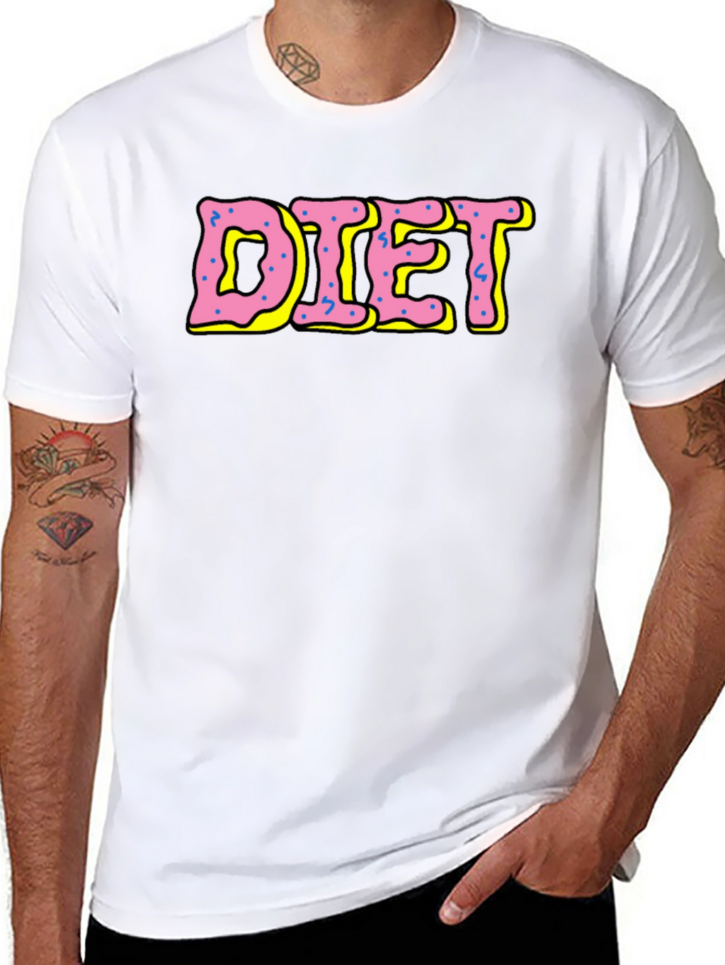 Diet Donut Style T-Shirt - Black