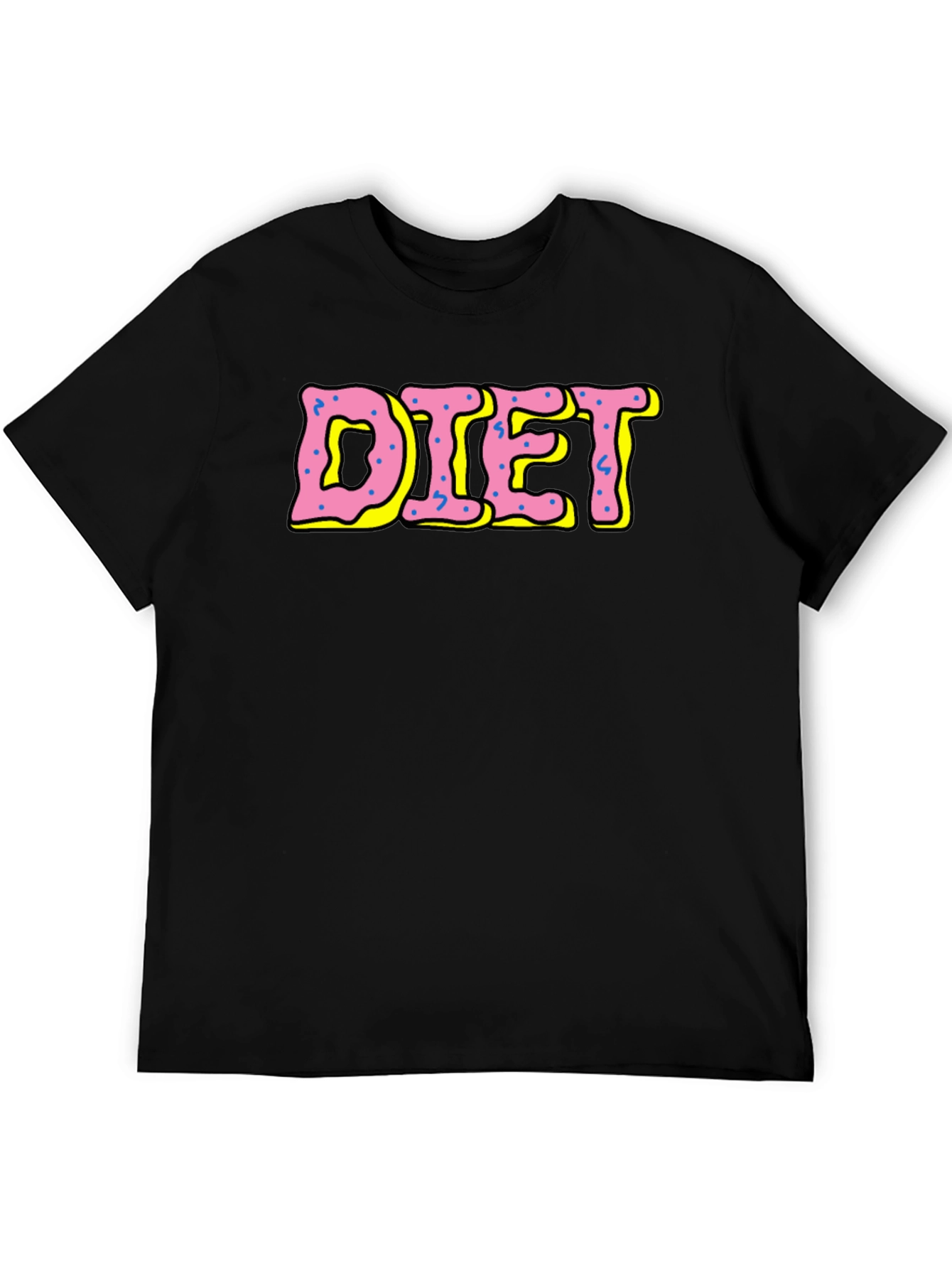 Diet Donut Style T-Shirt - Black