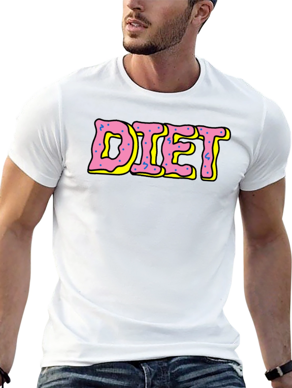 Diet Donut Style T-Shirt - Black