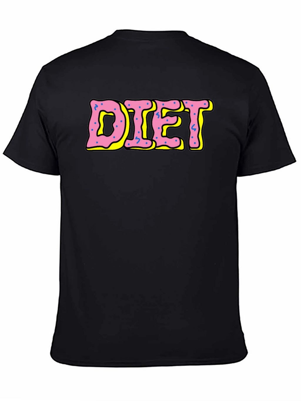 Diet Donut Style T-Shirt - Black