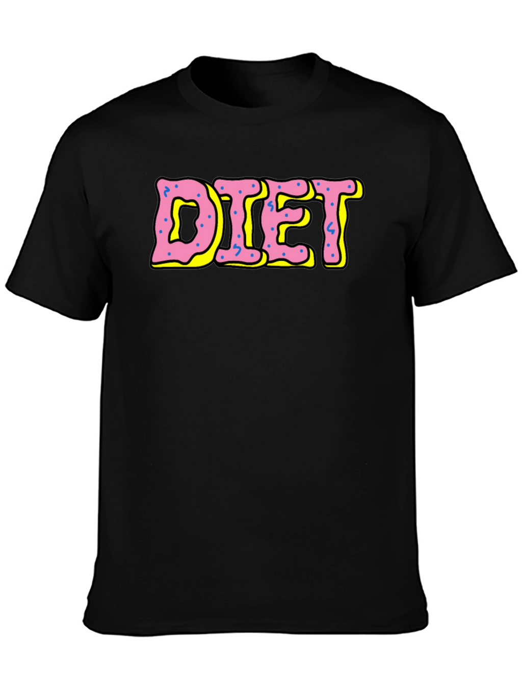 Diet Donut Style T-Shirt - Black