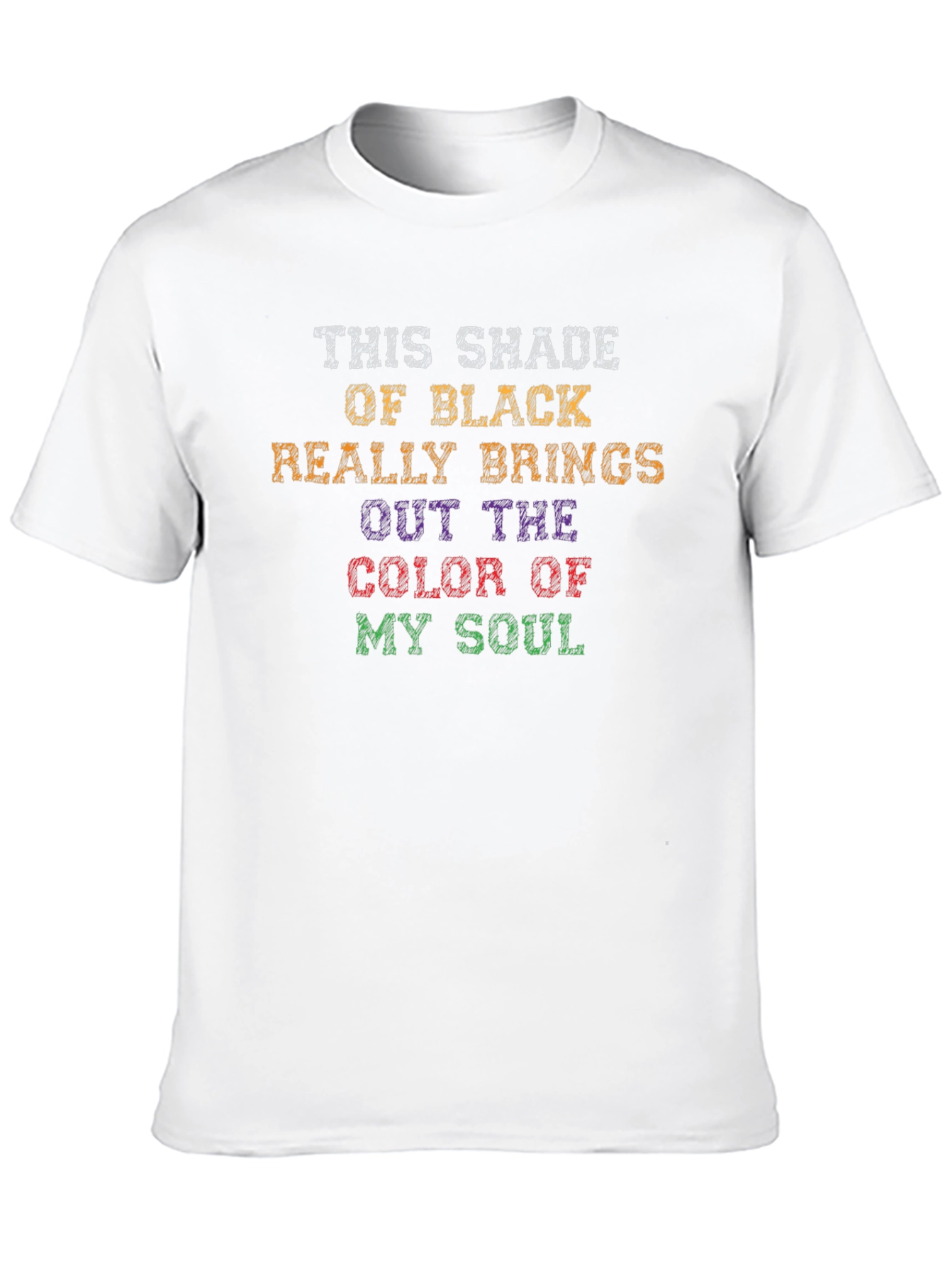 Humorous Color of My Soul Black T-Shirt