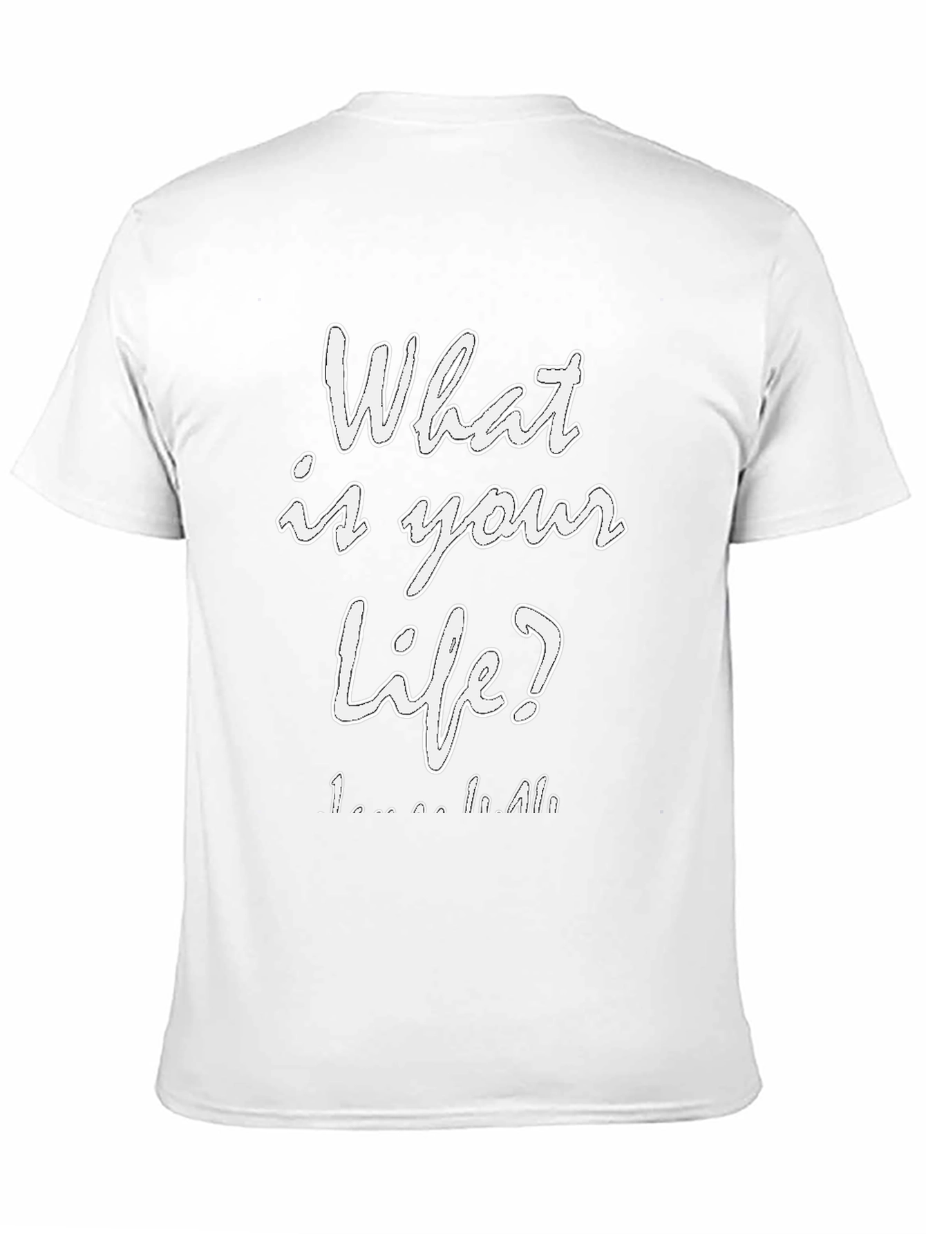 What is Your Life? Graphic Tee - Black