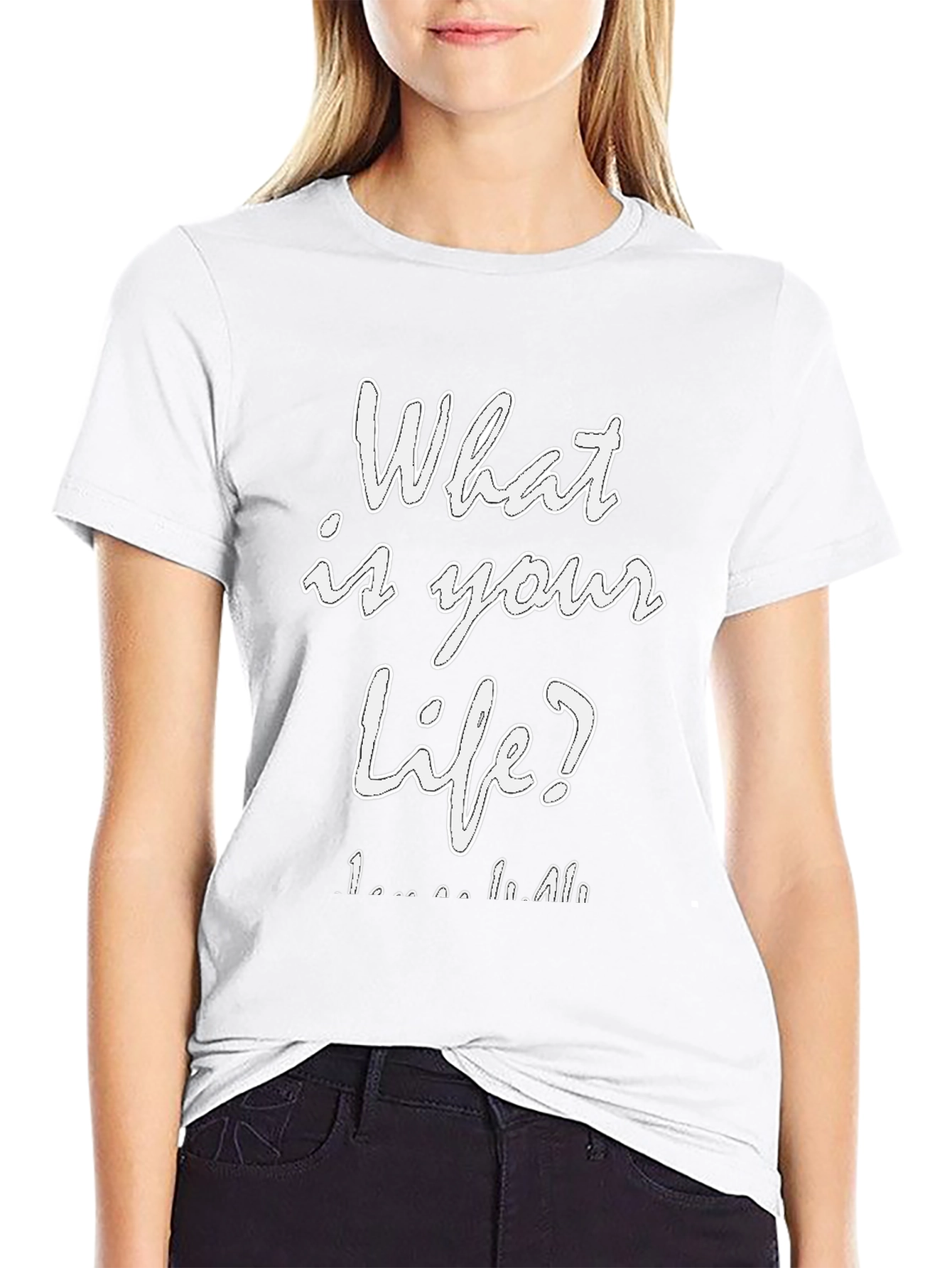 What is Your Life? Graphic Tee - Black