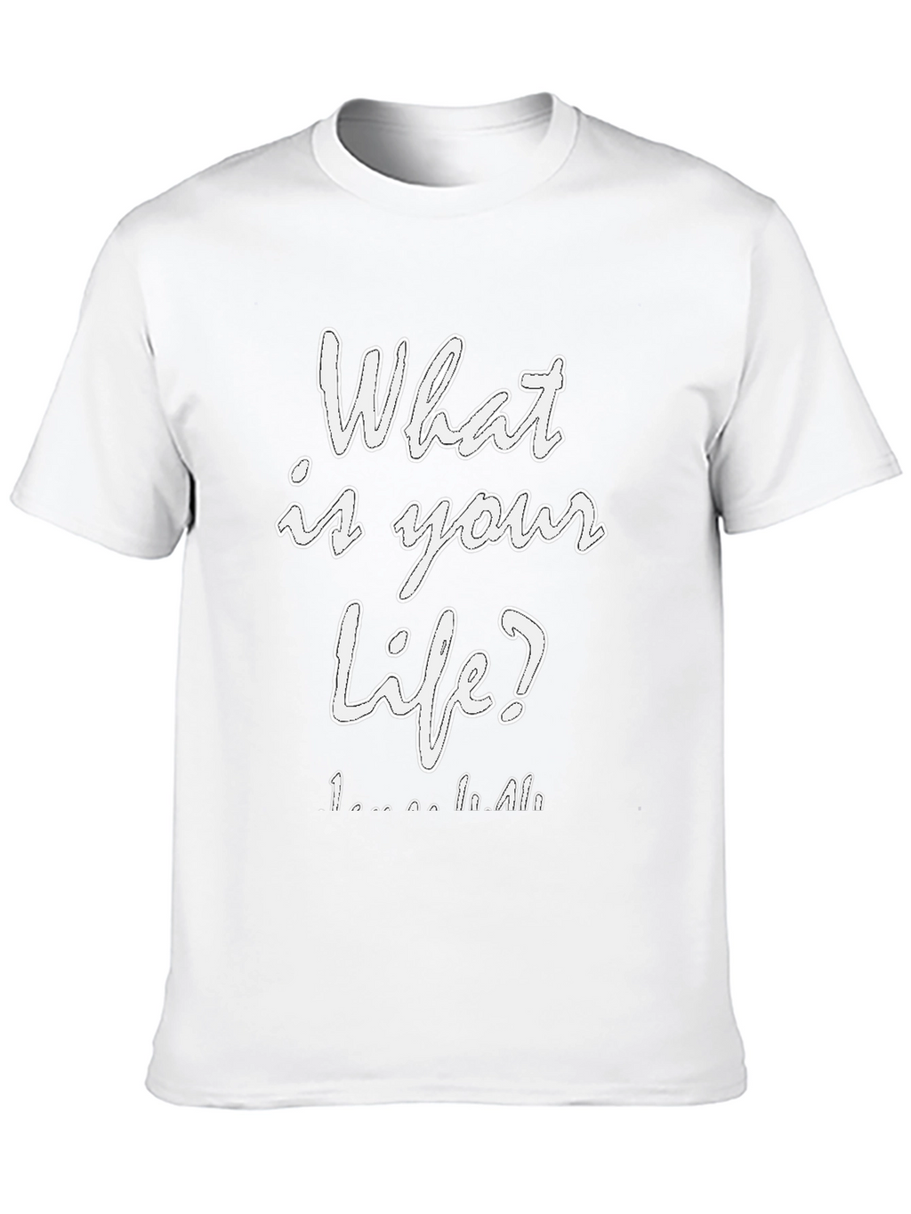 What is Your Life? Graphic Tee - Black