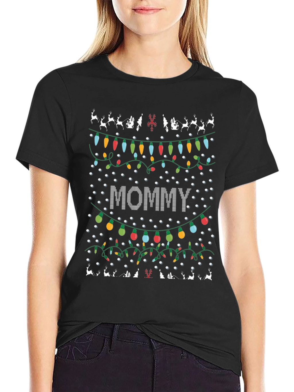 Mommy Christmas Lights T-Shirt
