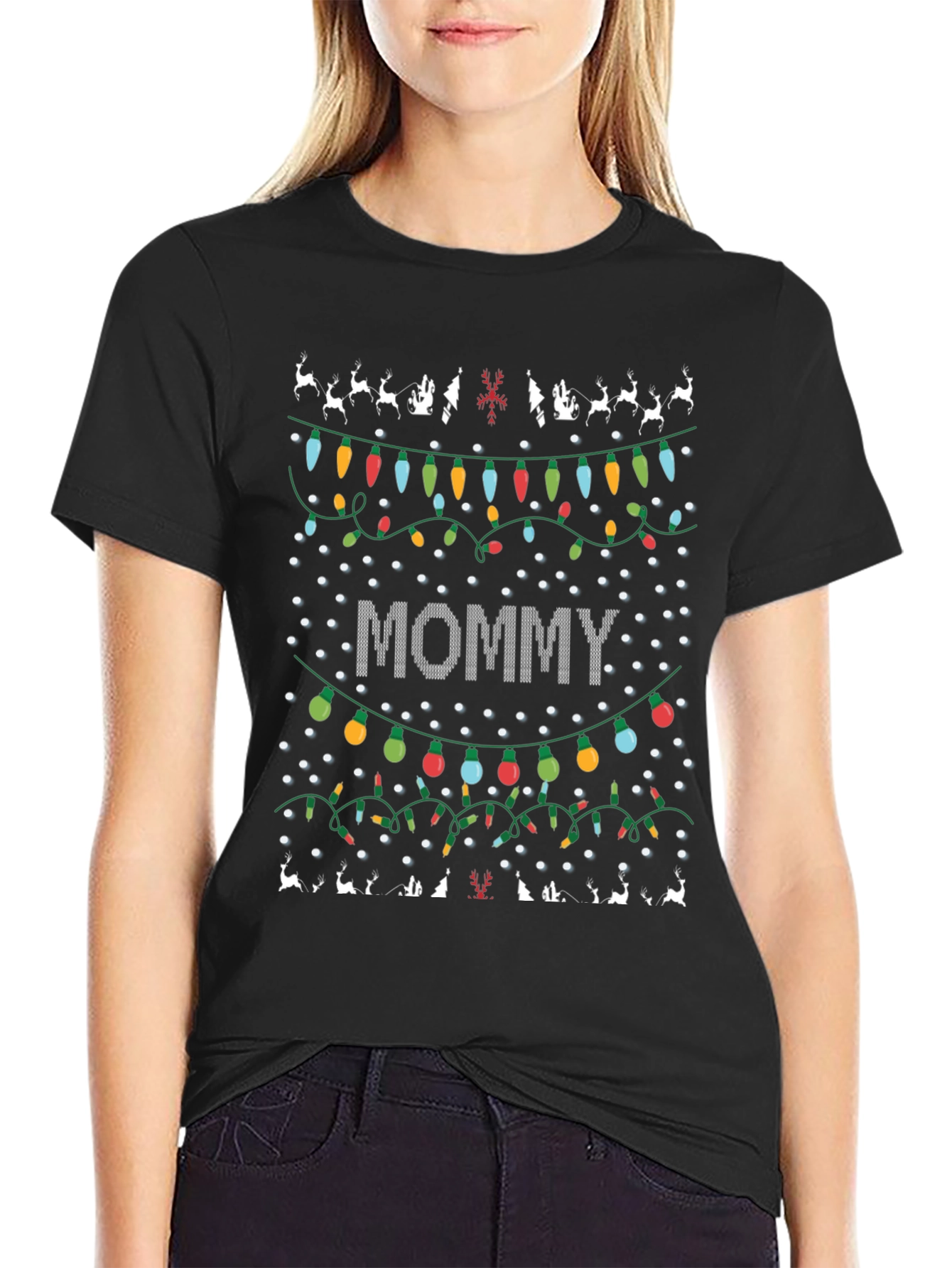 Mommy Christmas Lights T-Shirt