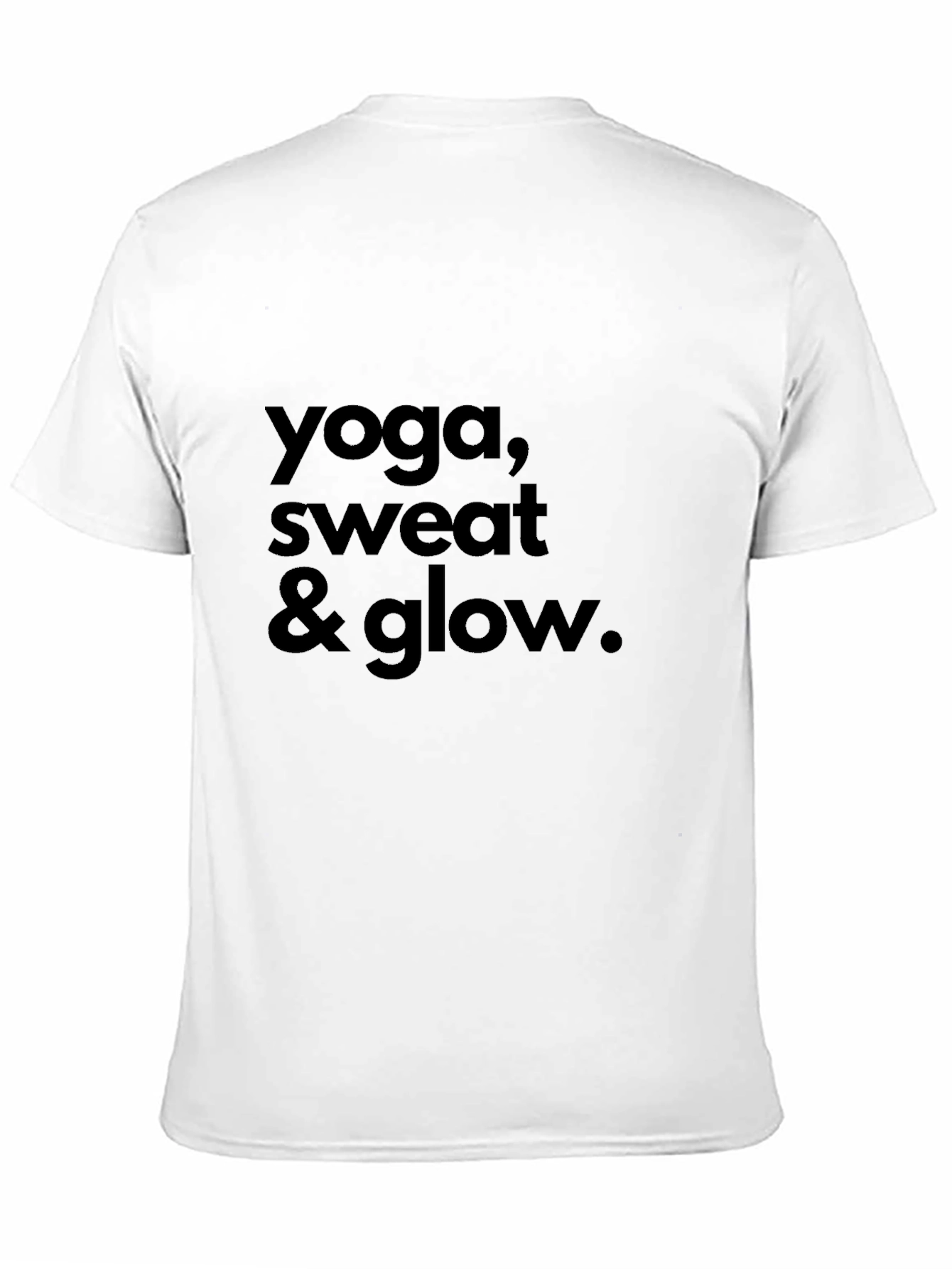 Yoga Sweat & Glow Graphic Tee - Black