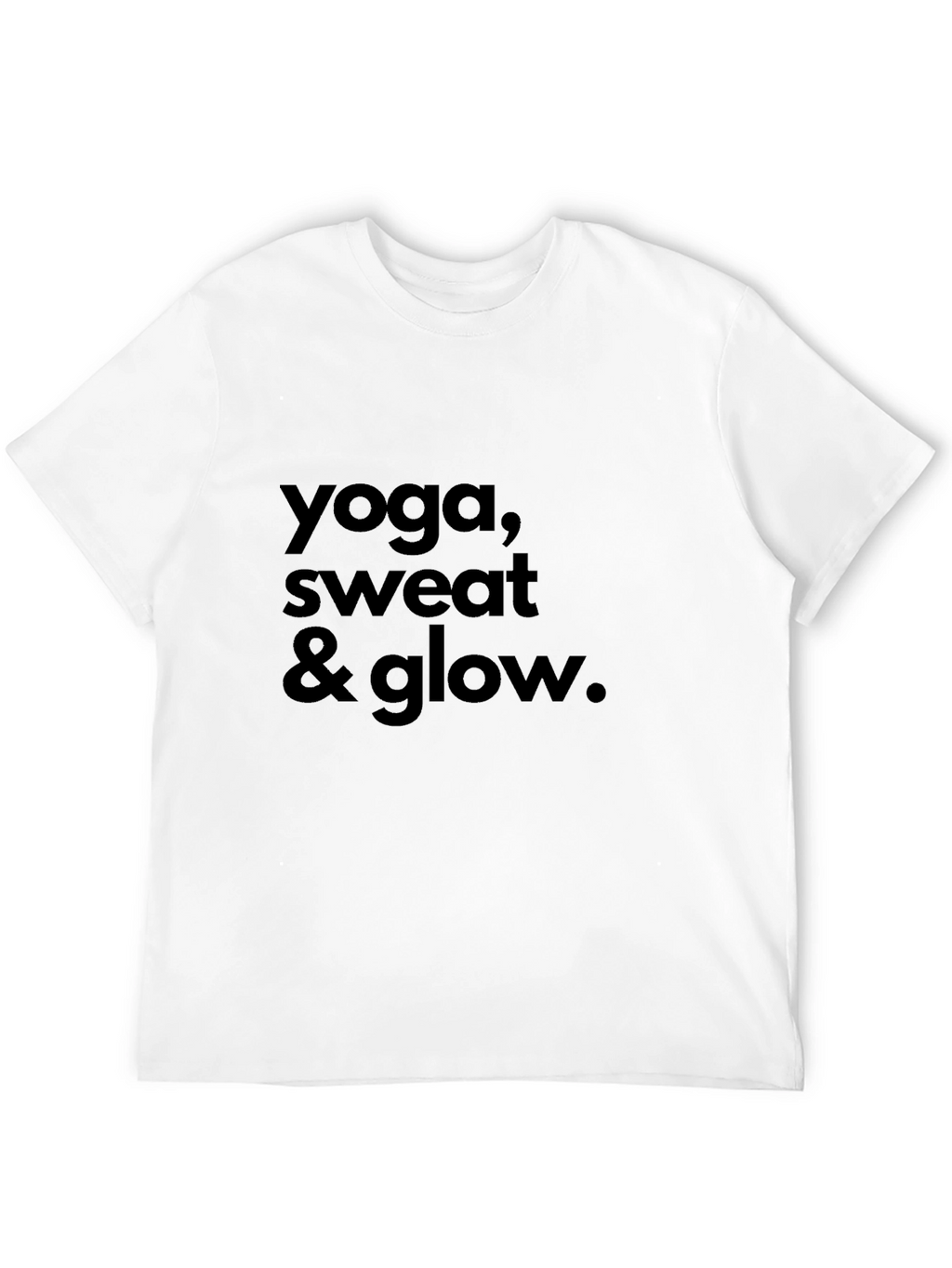 Yoga Sweat & Glow Graphic Tee - Black