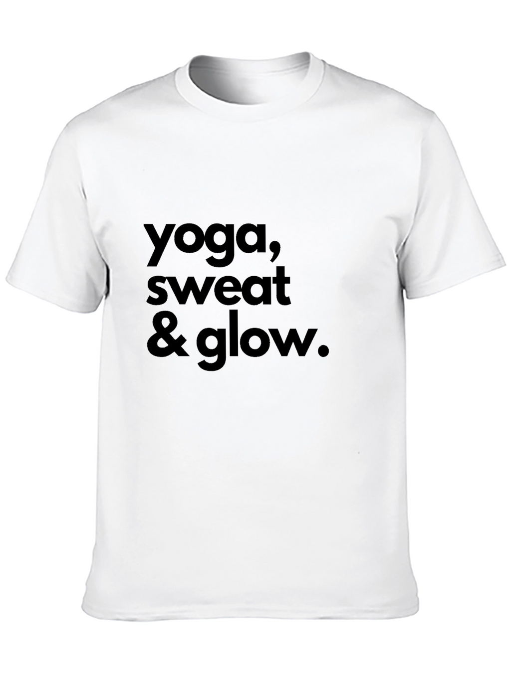 Yoga Sweat & Glow Graphic Tee - Black