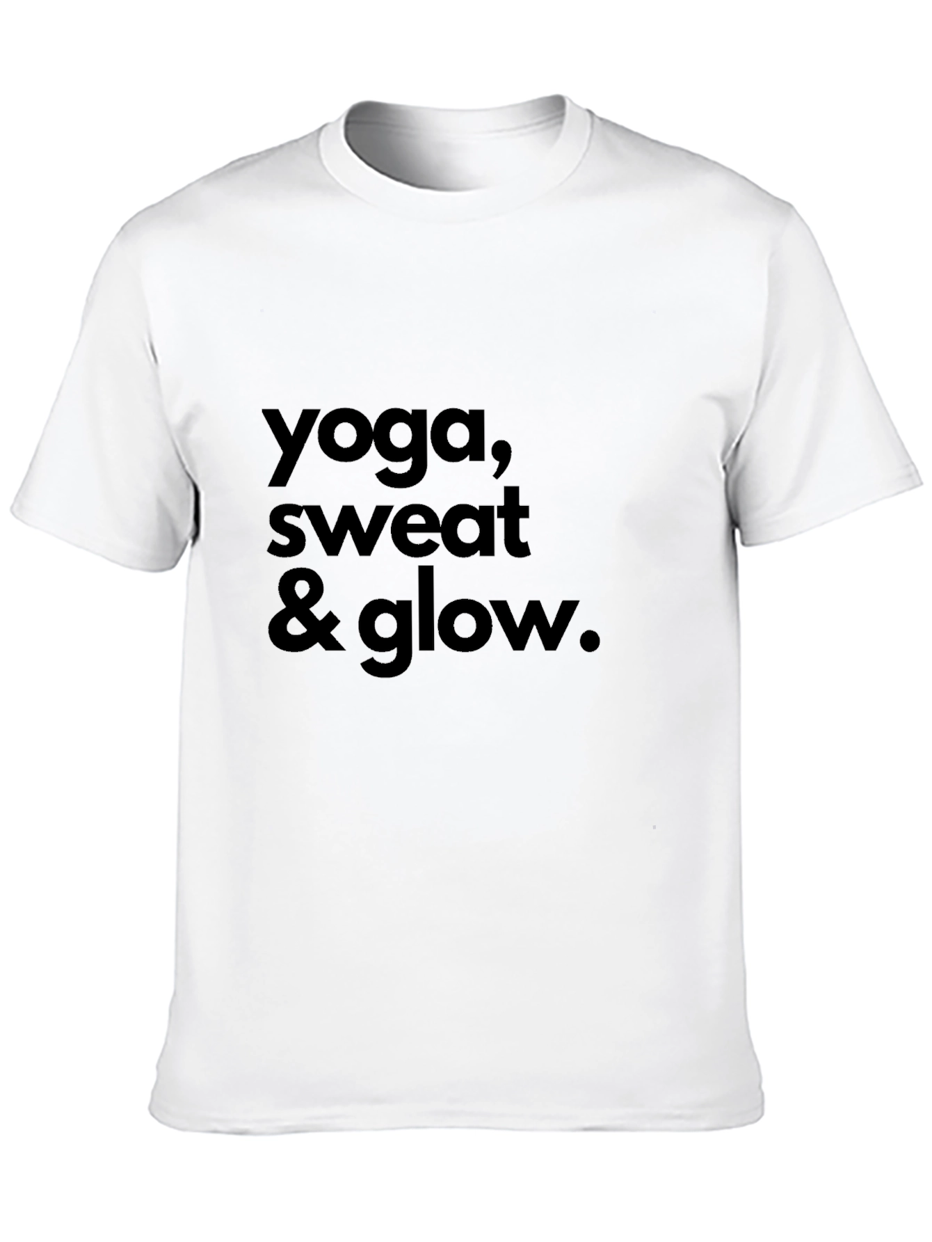 Yoga Sweat & Glow Graphic Tee - Black