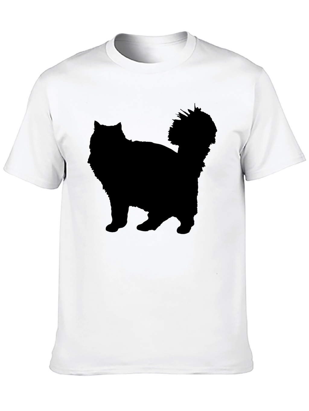 Black Cat Silhouette Graphic Tee