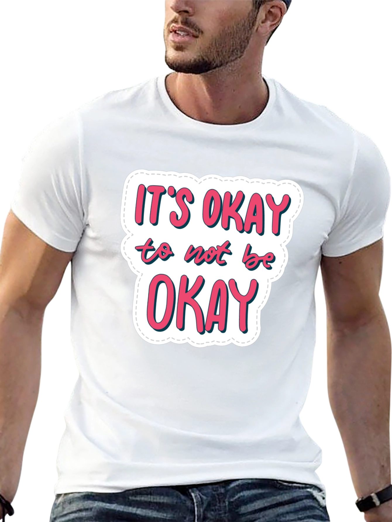 Its Okay to Not Be Okay Black T-Shirt