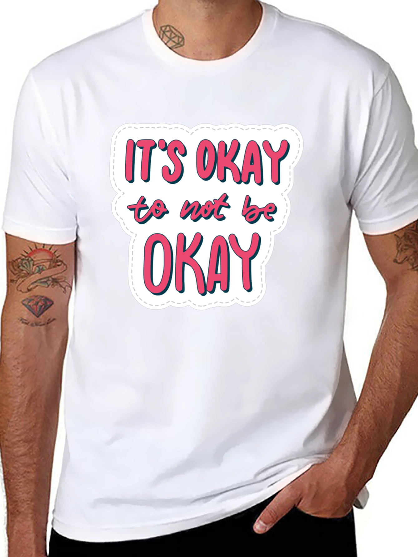 Its Okay to Not Be Okay Black T-Shirt