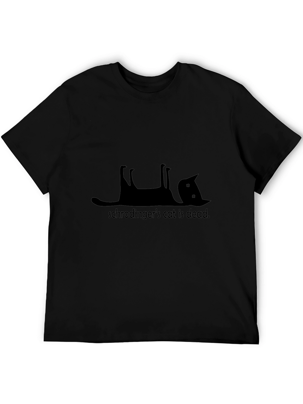 Schrödingers Cat Dead T-Shirt - Black