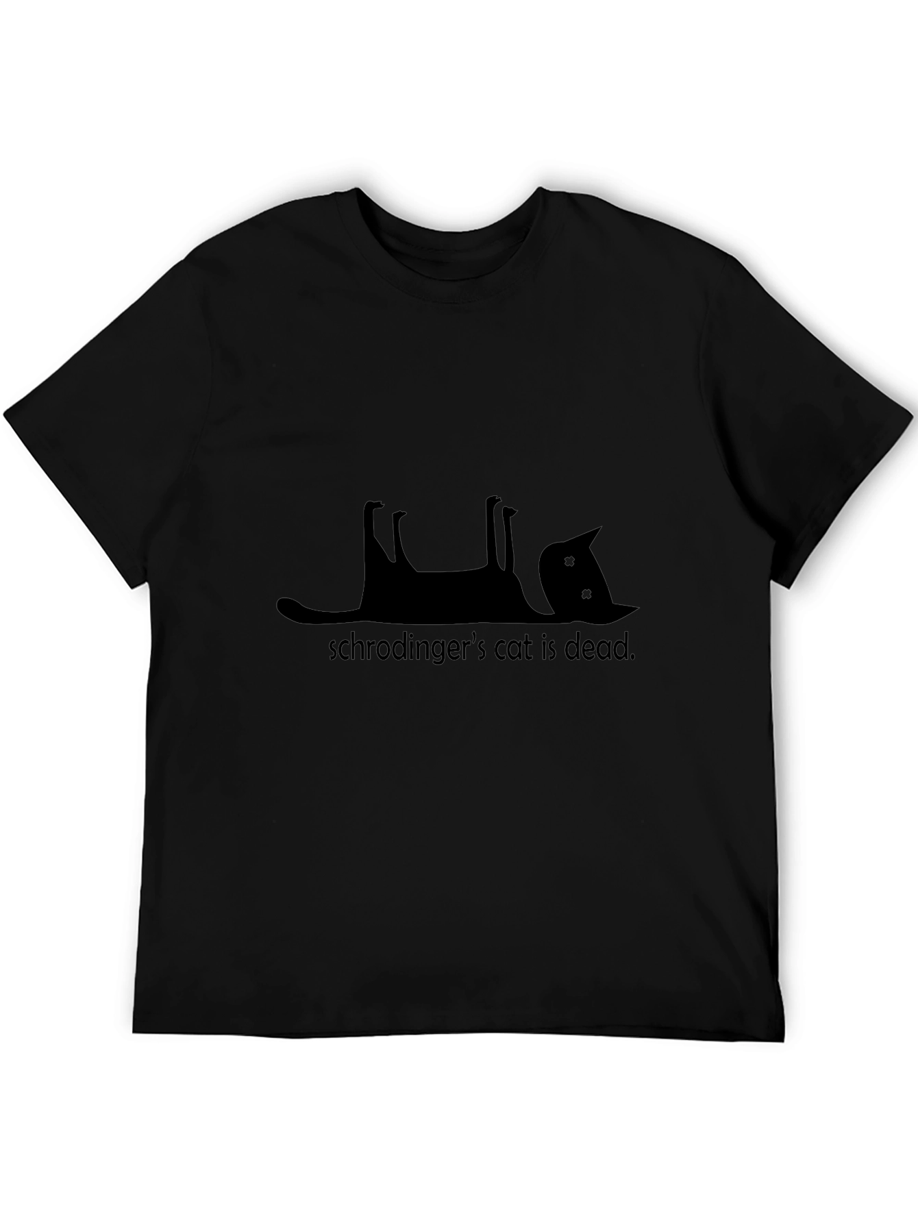 Schrödingers Cat Dead T-Shirt - Black