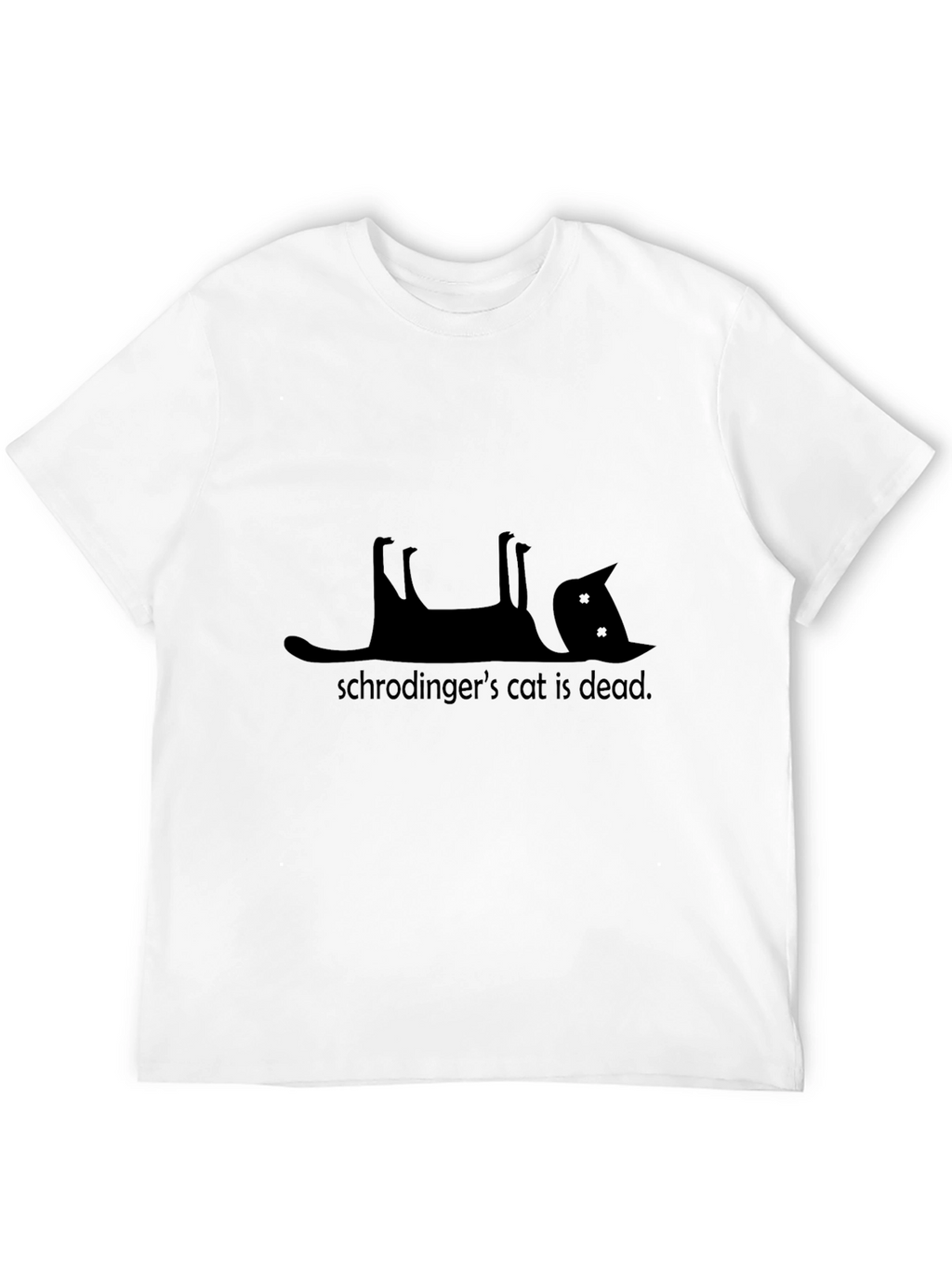 Schrödingers Cat Dead T-Shirt - Black