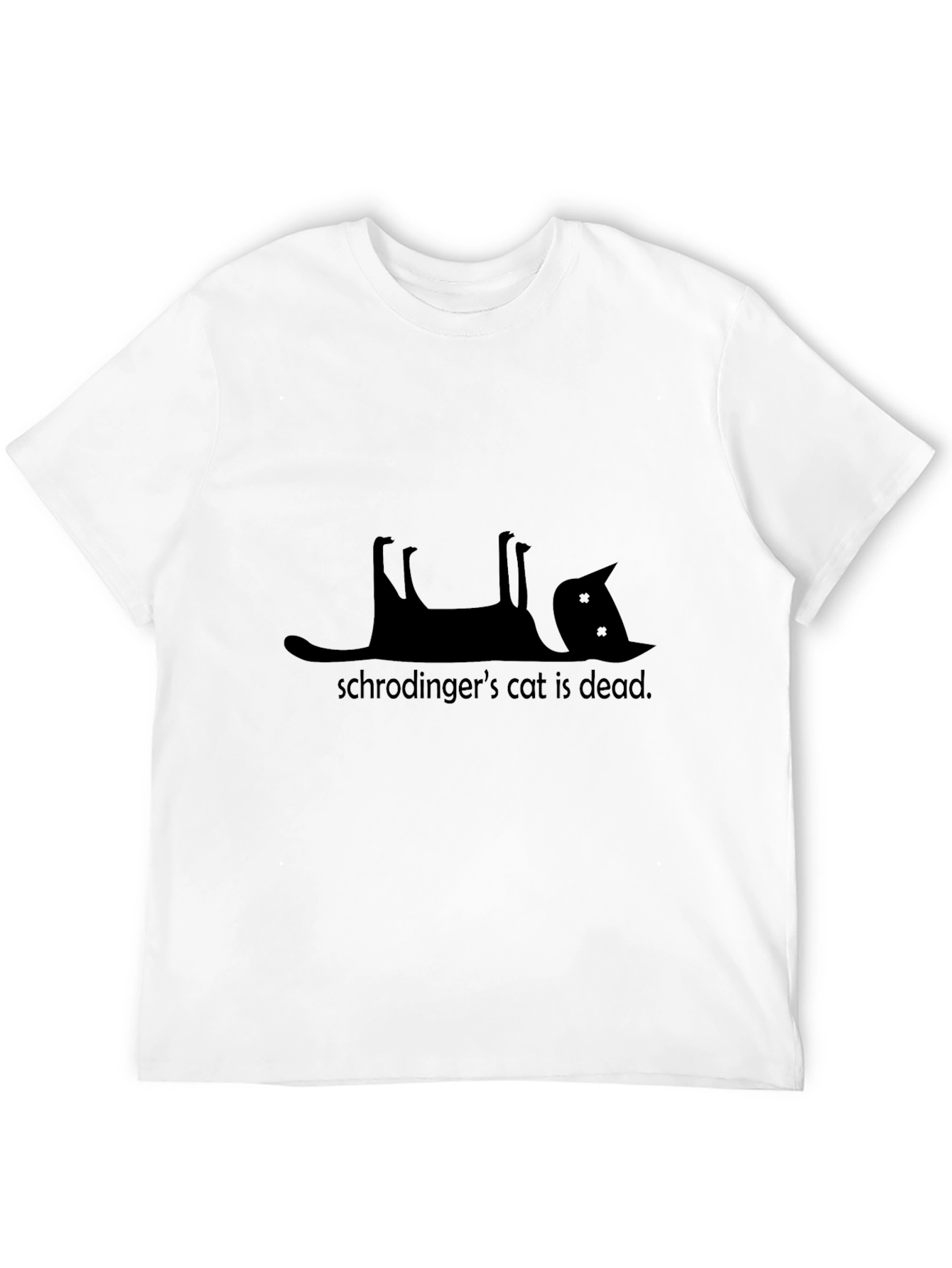Schrödingers Cat Dead T-Shirt - Black