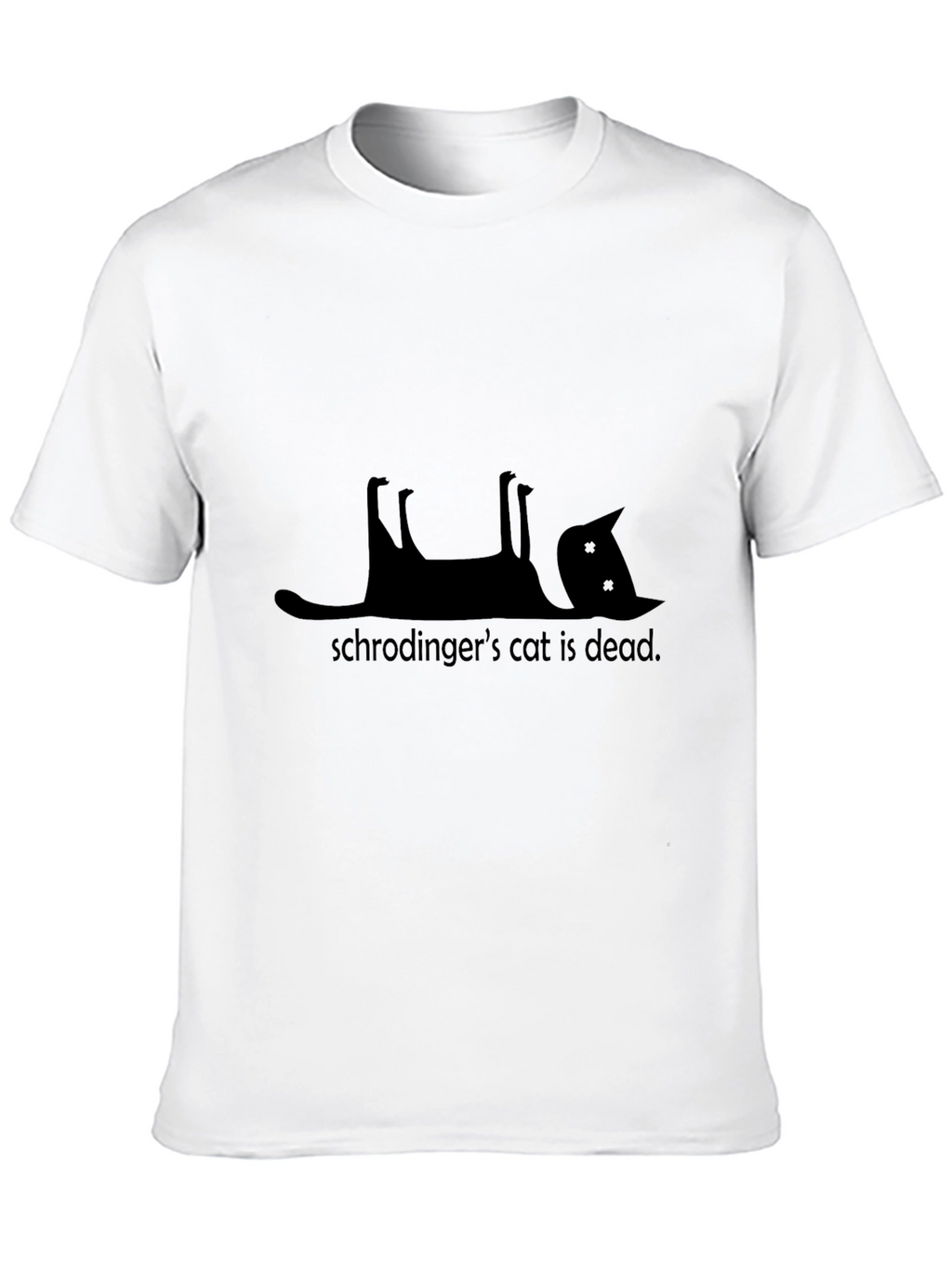 Schrödingers Cat Dead T-Shirt - Black
