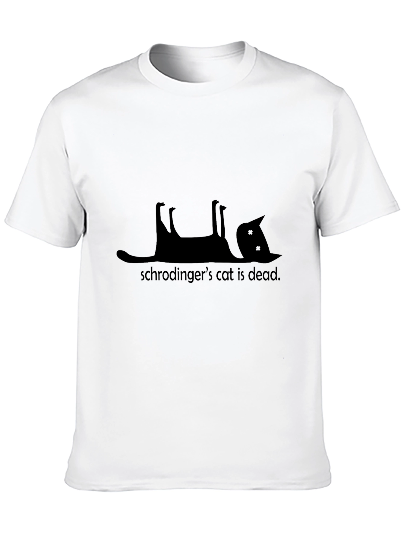Schrödingers Cat Dead T-Shirt - Black