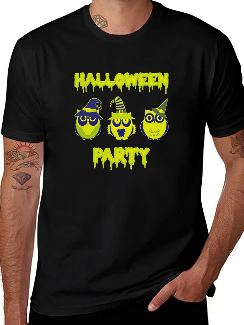 Halloween Party Owls Graphic T-Shirt