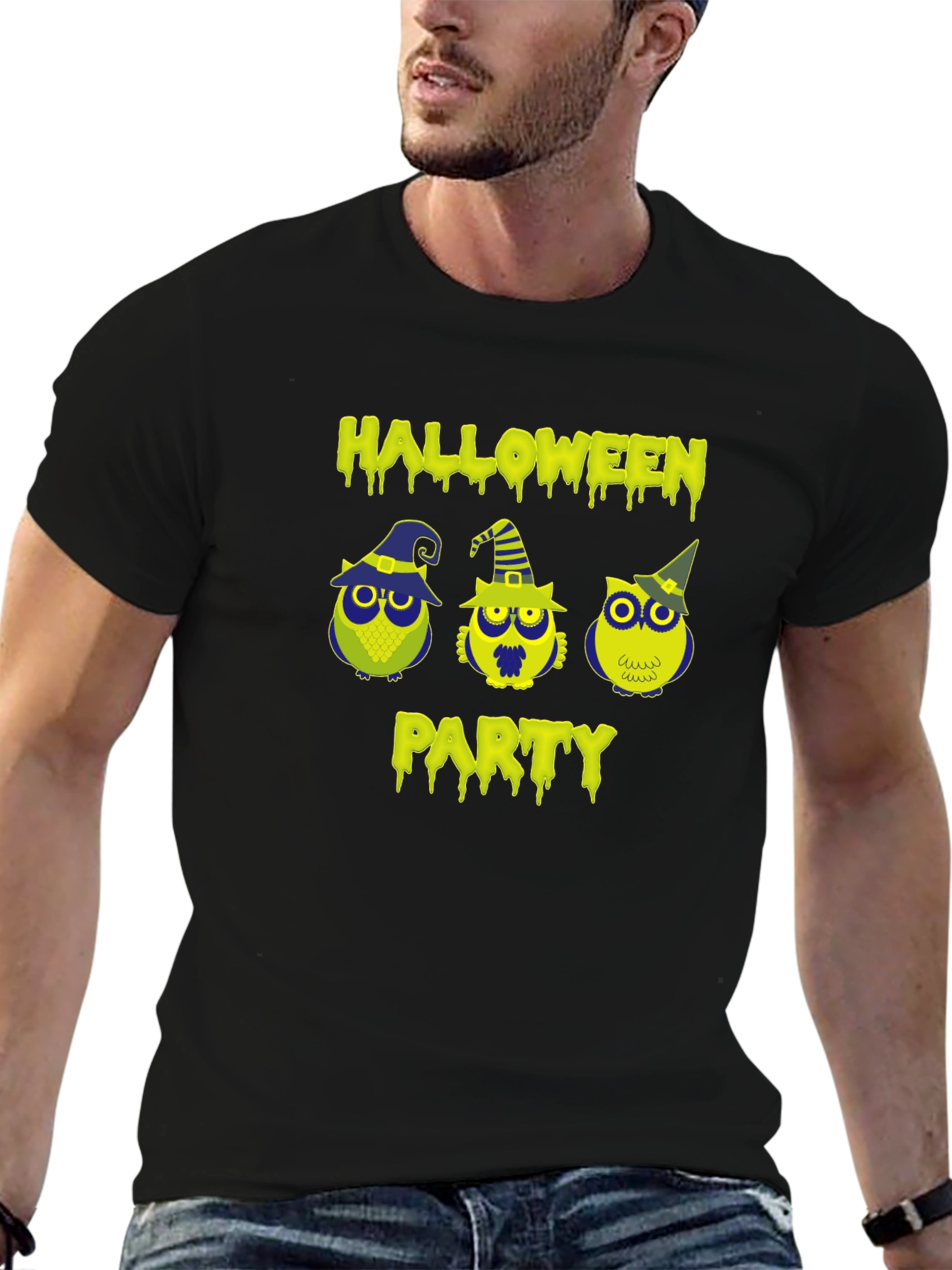 Halloween Party Owls Graphic T-Shirt
